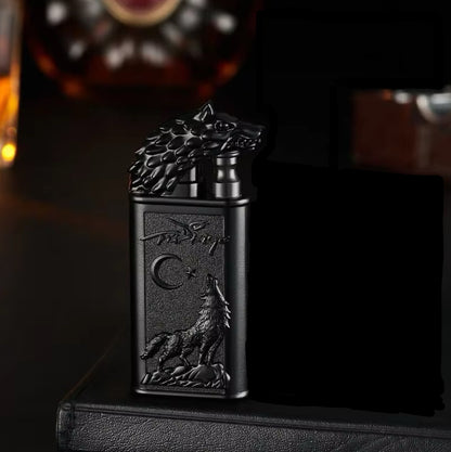 Windproof 3D Dragon Double Flame Torch + Lighter Combo, Perfect Gift for Men!
