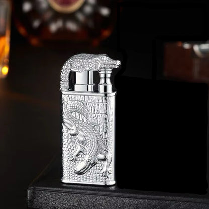 Windproof 3D Dragon Double Flame Torch + Lighter Combo, Perfect Gift for Men!