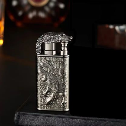 Windproof 3D Dragon Double Flame Torch + Lighter Combo, Perfect Gift for Men!